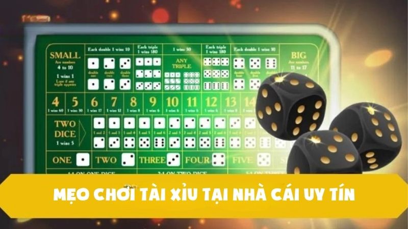 Mẹo Chơi Tài Xỉu Tại Nhà Cái Uy Tín Giúp Bạn Chiến Thắng Dễ Dàng